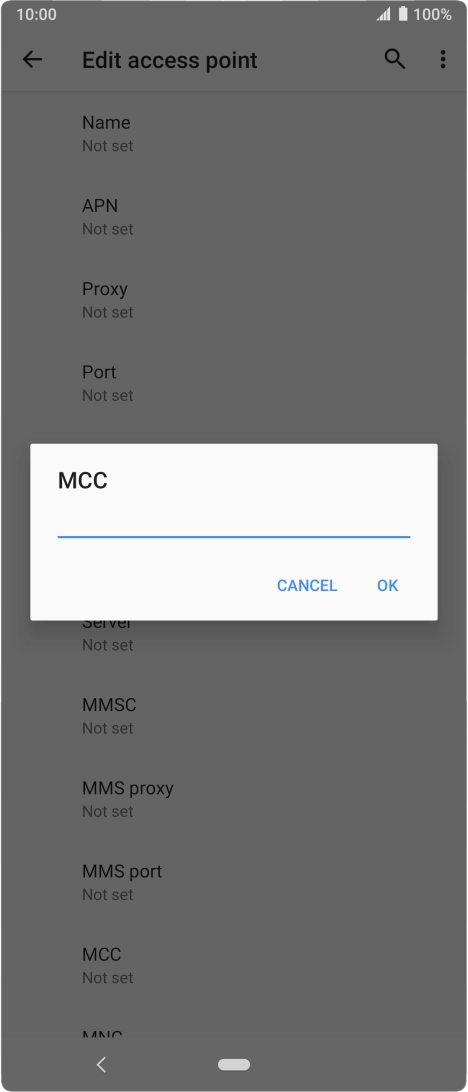 Key in 234 and press OK.