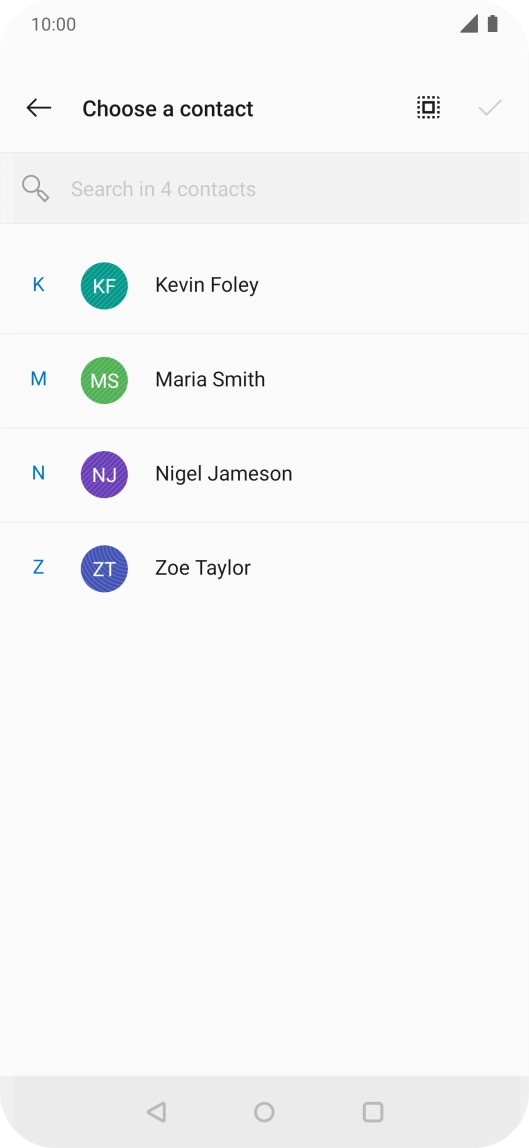 Press the select all icon.