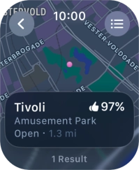 Press the required destination.