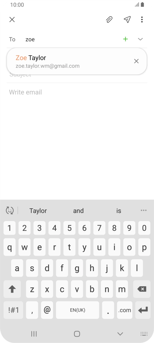 Press the required contact.