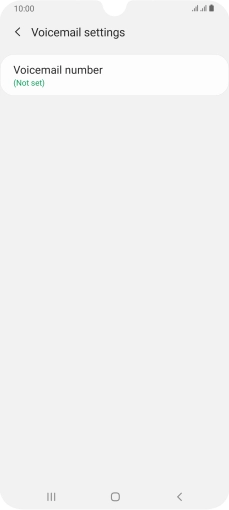 Press Voicemail number.