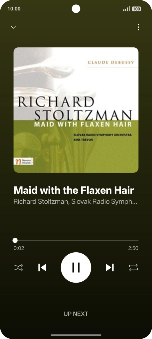 Press arrow right to go to the next audio file.