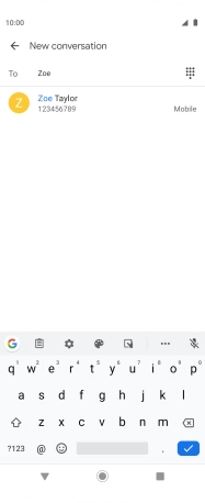 Press the required contact.