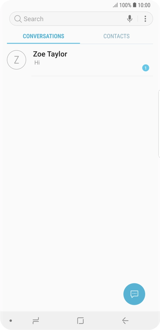 Press the new message icon.