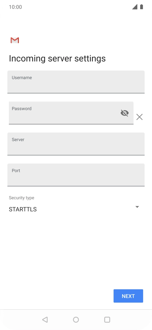 Press the field below 