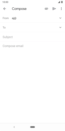 Press To and key in the first letters of the recipient's name.