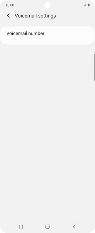 Press Voicemail number.