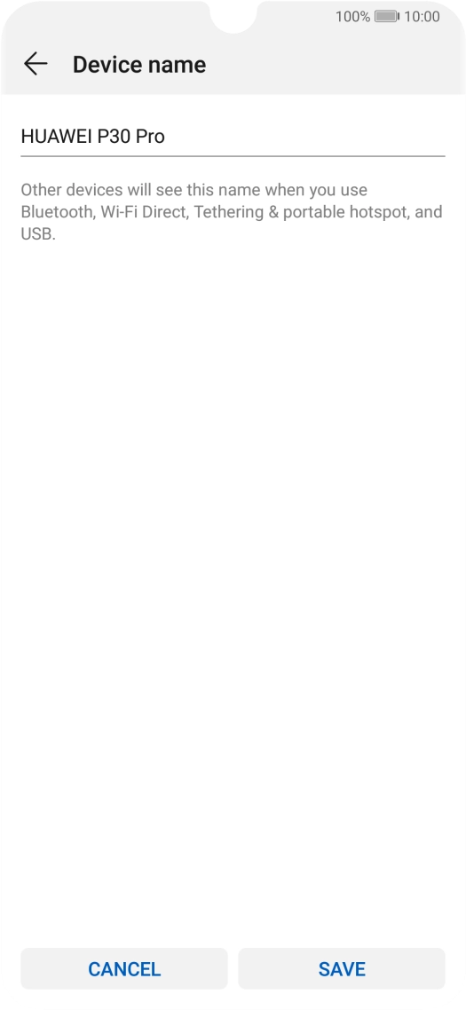 Key in the required Wi-Fi hotspot name and press SAVE.