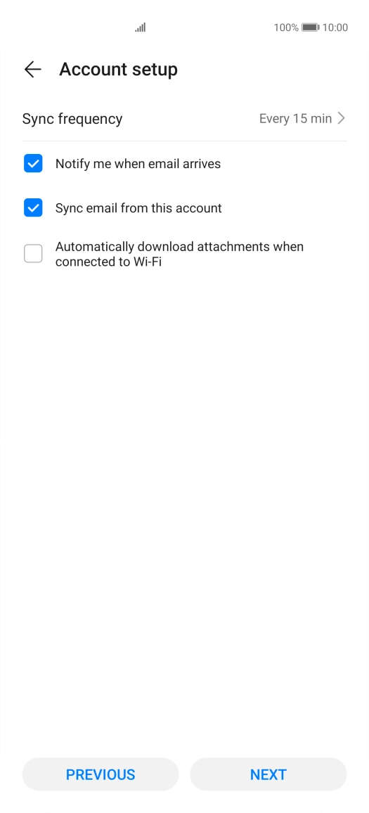 Press Sync frequency.