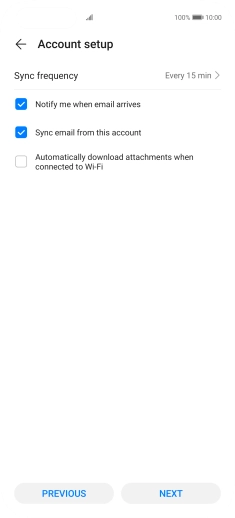 Press Sync frequency.