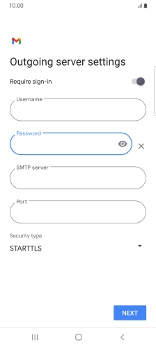 Press the field below 