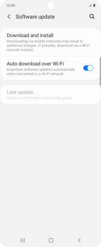 Press Download and install. If a new software version is available, it's displayed. Follow the instructions on the screen to update the phone software.