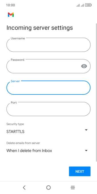 Press the field below 
