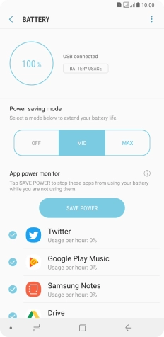 Press the Home key to return to the home screen.