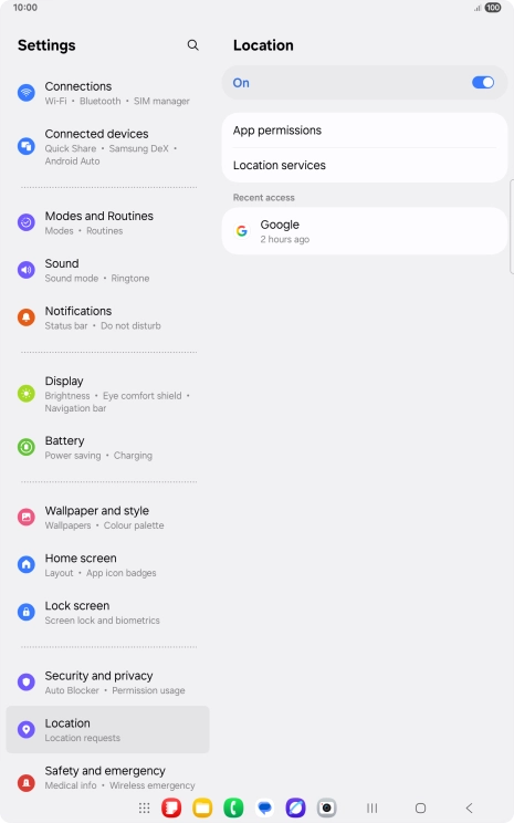 Press App permissions.