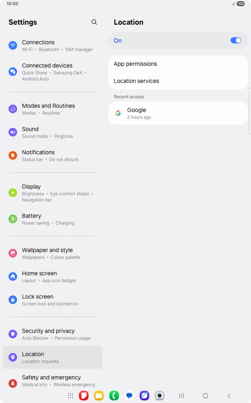 Press App permissions.