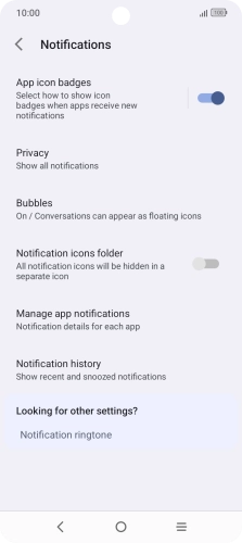 Press Manage app notifications.