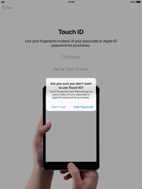 If you turn off the function, press Don't Use.