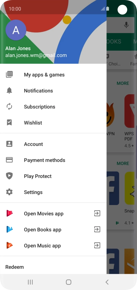 Press My apps & games.