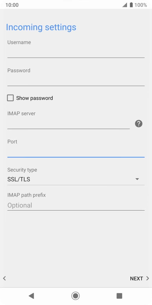 Press the drop down list below 