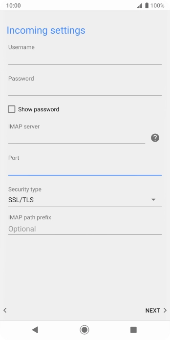Press the drop down list below 