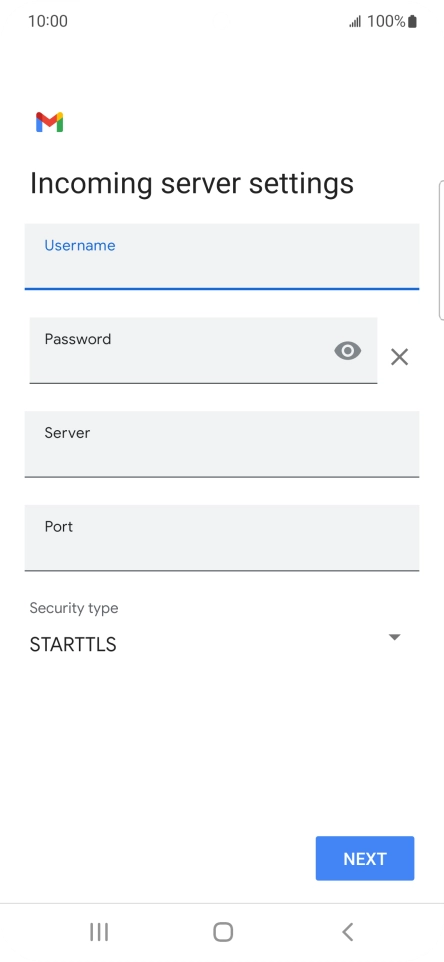 Press the field below 