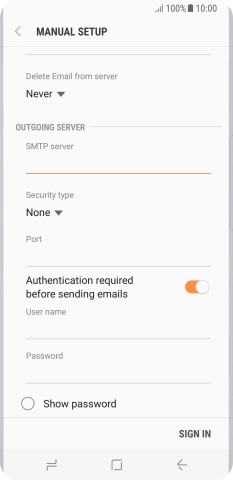 Press the drop down list below 