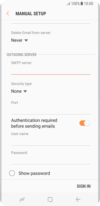 Press the drop down list below 