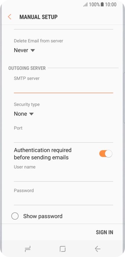 Press the drop down list below 