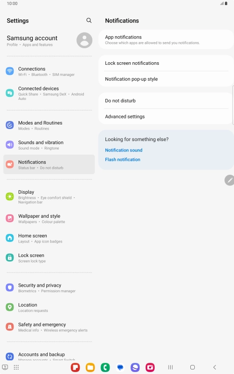 Press App notifications.