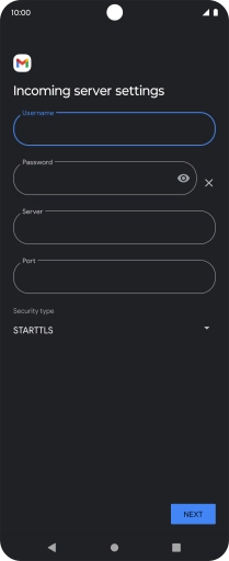 Press the field below 