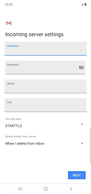 Press the field below 