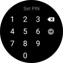 Key in the required PIN and follow the instructions on the screen to create a PIN as lock code.