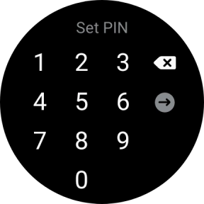Key in the required PIN and follow the instructions on the screen to create a PIN as lock code.