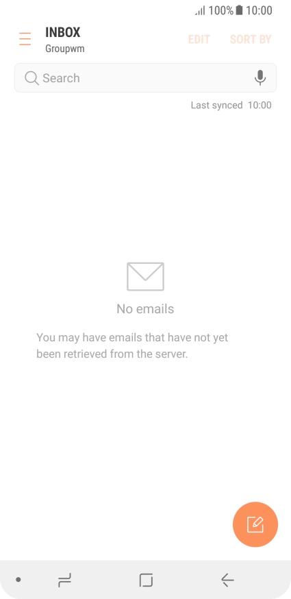 Slide your finger right starting from the left side of the screen.