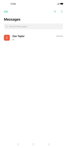 Press the menu icon.