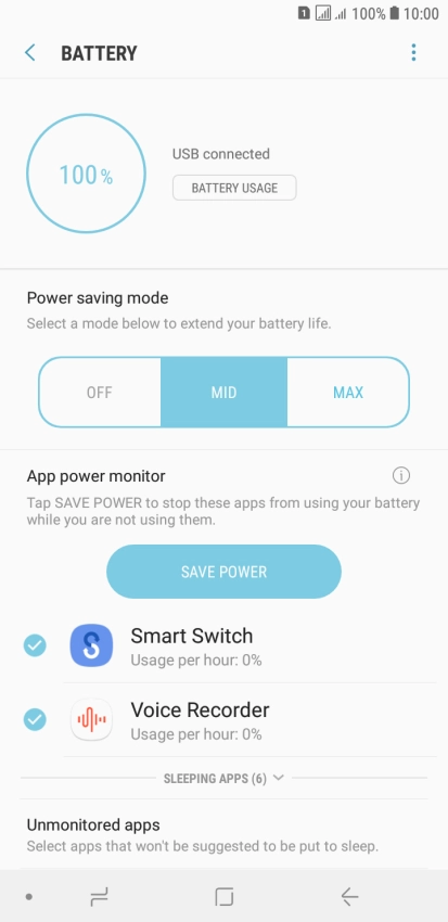 Press the Home key to return to the home screen.