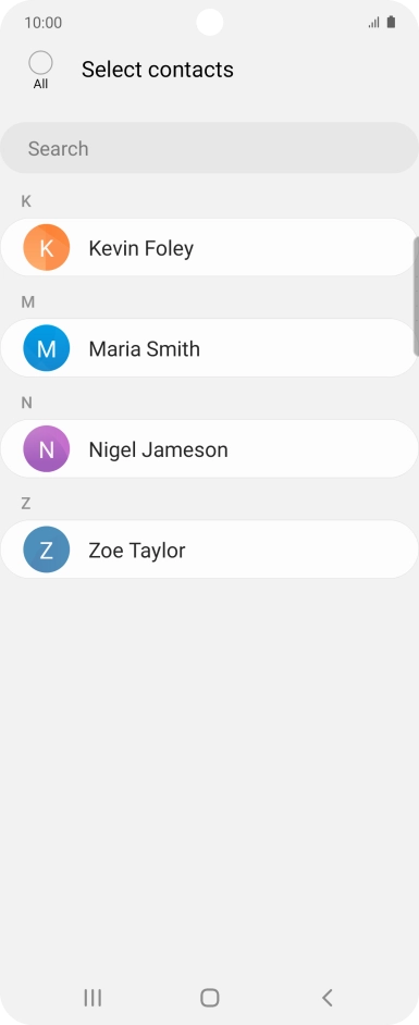 Press the field above 