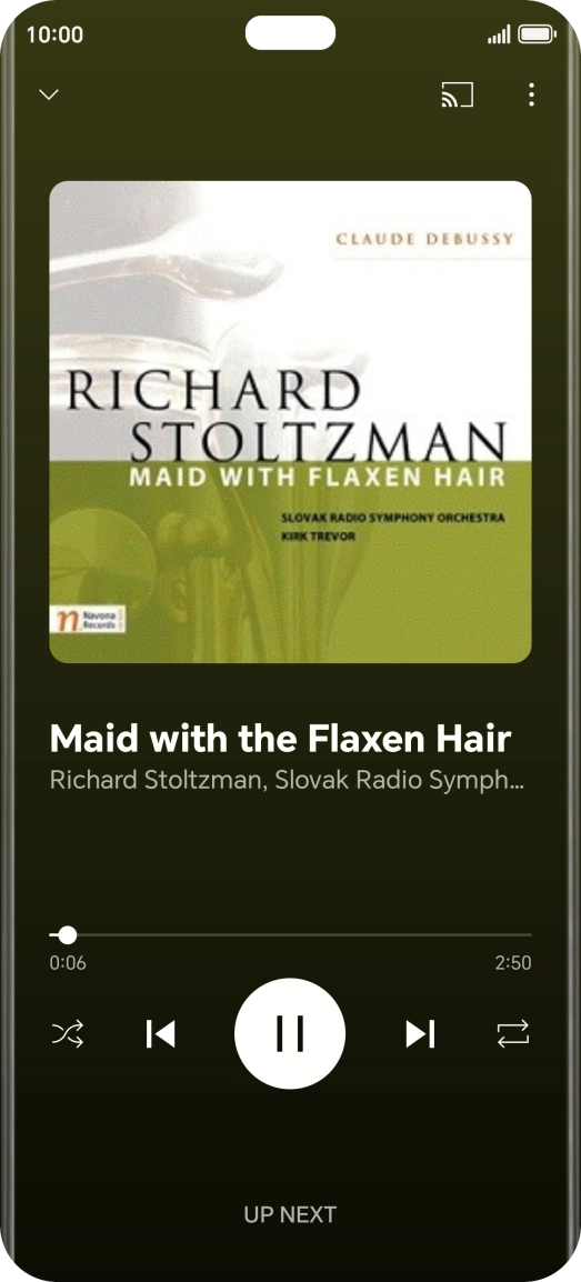 Press arrow right to go to the next audio file.