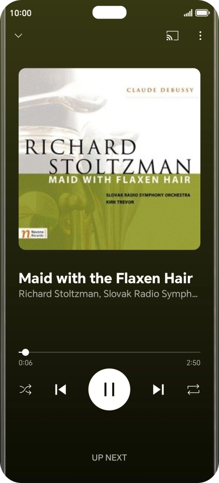 Press arrow right to go to the next audio file.