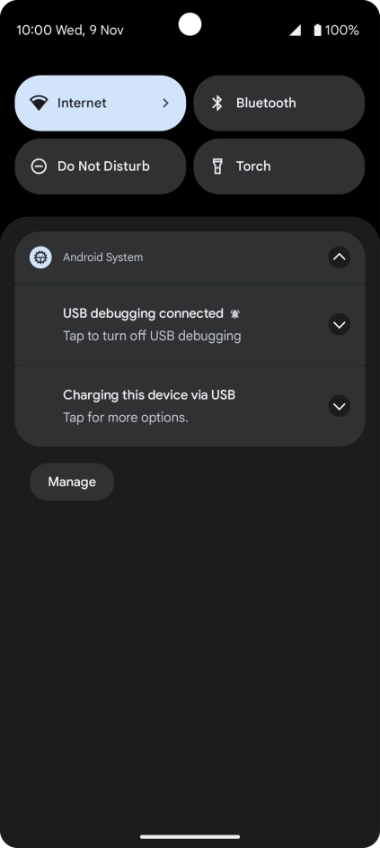 Press Tap for more options.