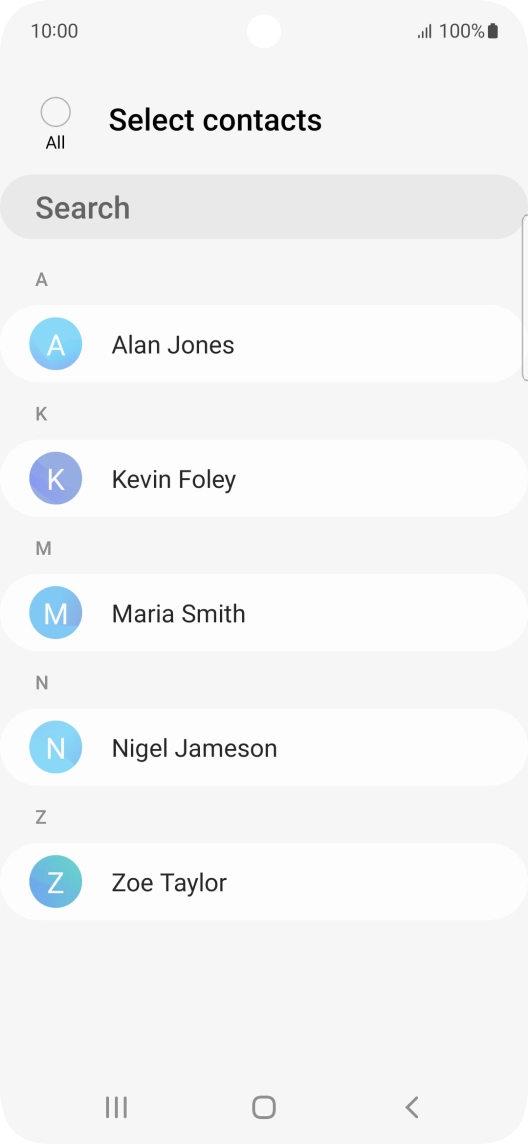 Press the field above 