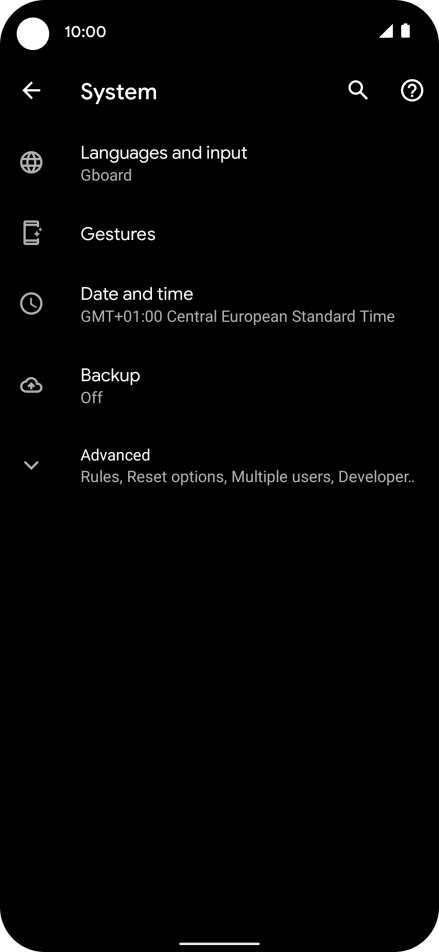 Press Date and time.