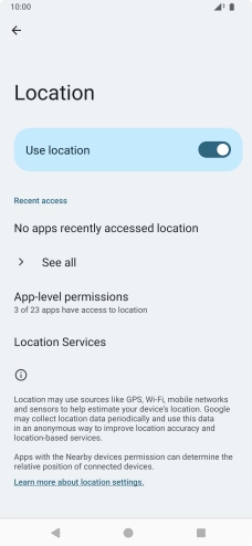 Press App-level permissions.