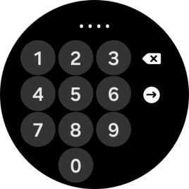 Key in the required PIN and follow the instructions on the screen to create a PIN as lock code.