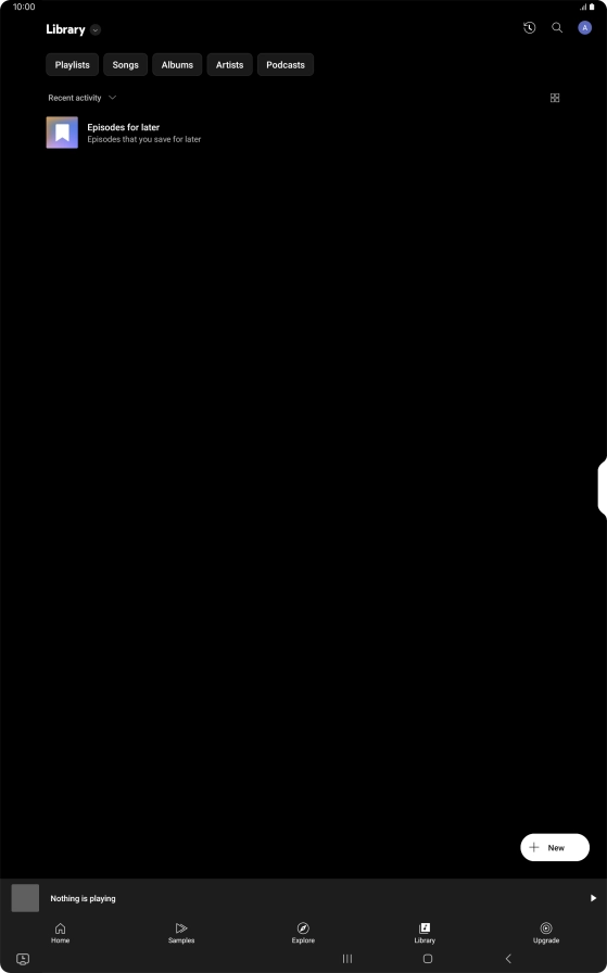 Press the drop down list.