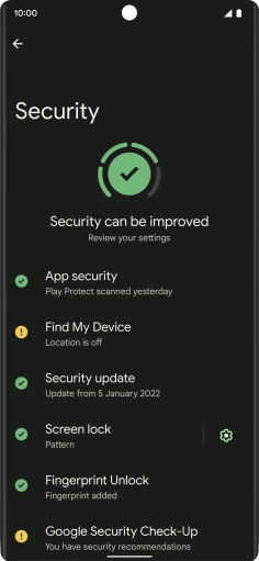 Press Screen lock and key in the current phone lock code.
