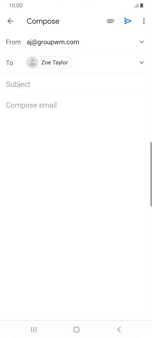 Press Subject and key in the required subject.