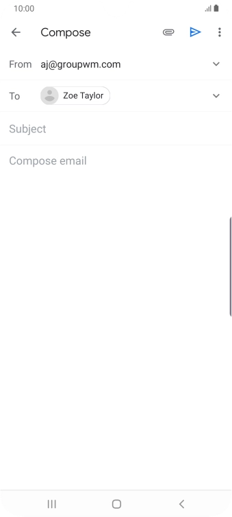 Press Subject and key in the required subject.