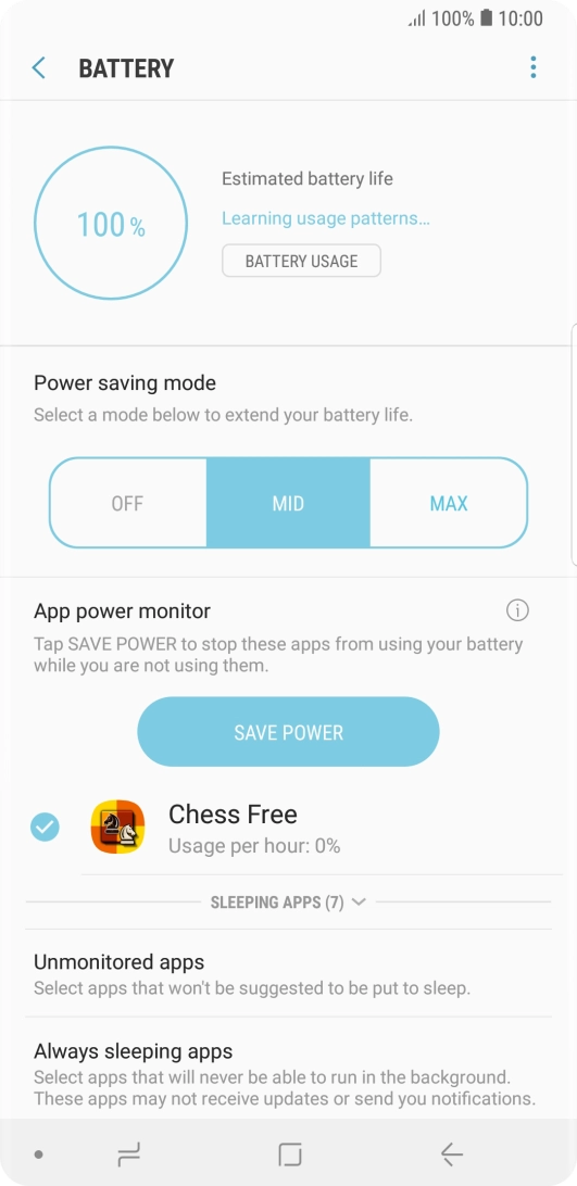 Press the Home key to return to the home screen.